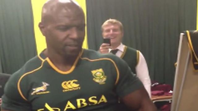 VIDEO. Insolite. Quand l'acteur Terry Crews donne une leçon de danse aux Springboks 