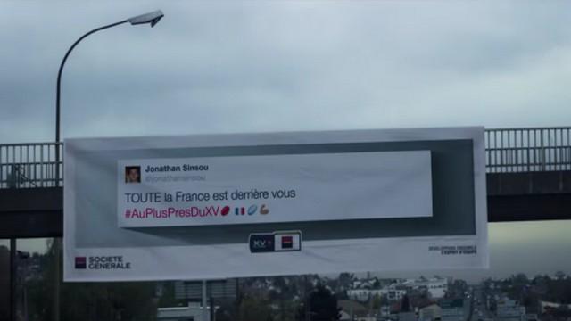 VIDEO. @ParAmourDuRugby affiche les tweets des supporters sur le chemin du XV de France