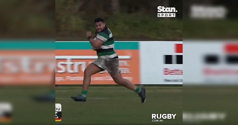 RUGBY. VIDEO. Quand un pilier met les cannes en bord de touche, c'est forcément magique !