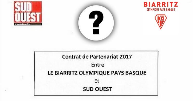 Que contenait le contrat de partenariat entre le Biarritz Olympique et Sud-Ouest ? [DESINTOX]