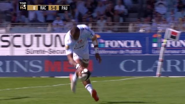 RÉSUMÉ VIDÉO. Top 14 : les 3/4 du Racing 92 régalent face à Pau pour l'essai de Joe Rokocoko