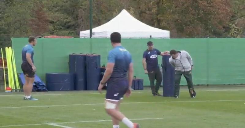 VIDÉO. WTF. Rassie Erasmus apprend à ses joueurs à plaquer comme Owen Farrell