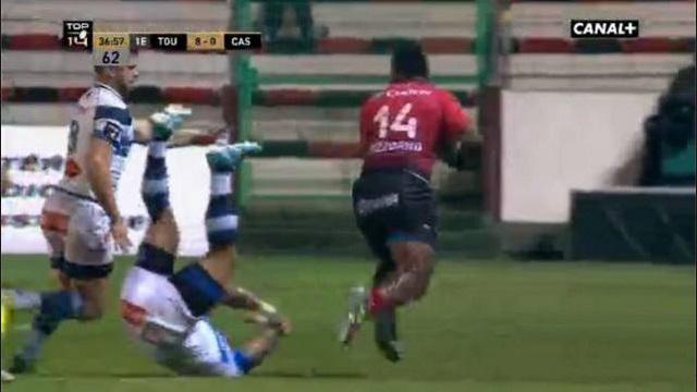 VIDEO. Top 14 - RCT : Josua Tuisova culbute David Smith avec un cul de l'espace