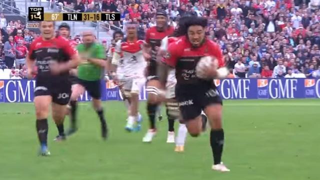 VIDEO. Top 14 - RCT : Ma'a Nonu fait (enfin) du Ma'a Nonu avec un superbe essai face au Stade Toulousain