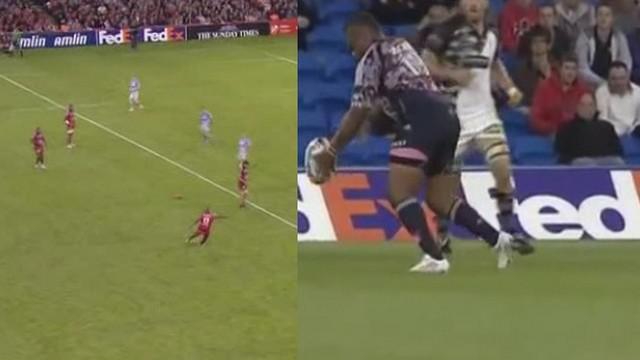 VIDEO. H Cup : Quand Mathieu Bastareaud se prend pour Jonny Wilkinson et tente le drop...