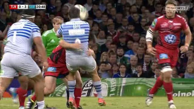 VIDEO. RCT - Saracens : Les deux énormes tampons de Craig Burden