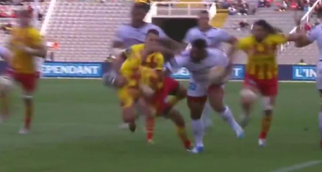 VIDÉO. USAP - RCT : L'énorme raffut de Steffon Armitage sur Richard Haughton