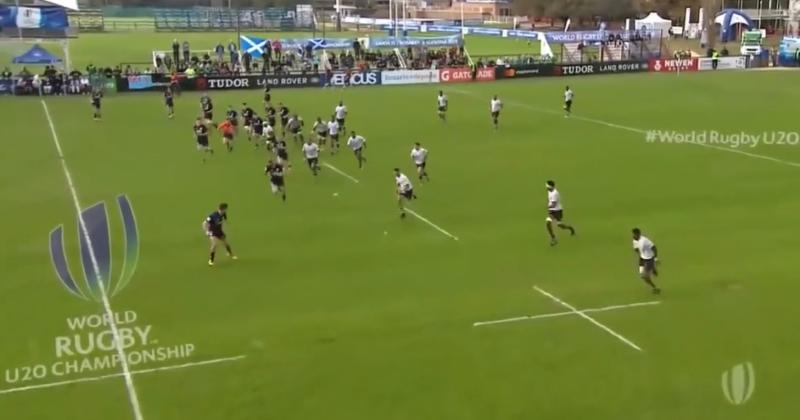 Relance des 22 et offloads à gogo : les Fidji U20 donnent une leçon à l'Ecosse pour un essai spectaculaire ! [VIDEO]