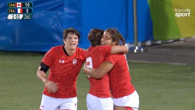 VIDÉO. Rio 2016. C'est fini pour France 7 féminines qui s'incline en 1/4 contre le Canada 