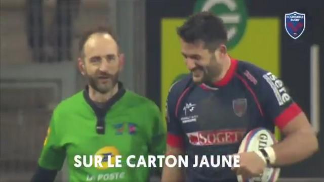 VIDEO. INSOLITE. Romain Poite blague autour du carton jaune adressé à son "patron", Fabrice Estebanez