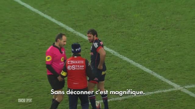 VIDÉO. Top 14 - La réaction insolite de Romain Poite lors de l'essai de Grenoble face au MHR