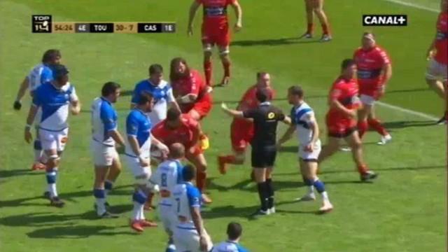 VIDEO. Top 14. Rory Kockott se frotte à Chris Masoe puis se cache derrière l'arbitre