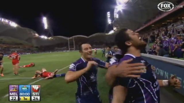 VIDEO. Rugby à 13. La fin de match dingue du Melbourne Storm face aux Dragons en NRL