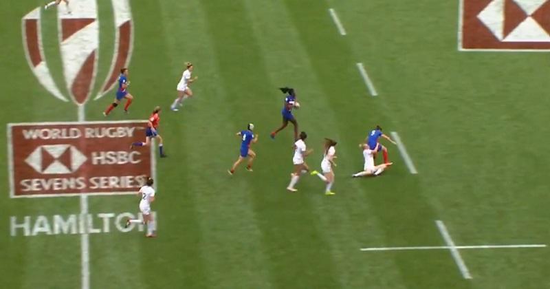 Rugby à 7 : les Bleues battent l'Angleterre et inscrivent l'un des plus beaux essais du tournoi [Vidéo]