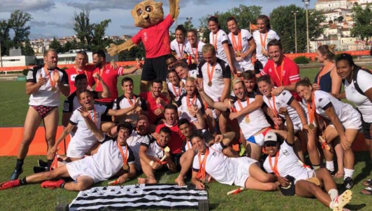 RUGBY À 7 : l'Université Rennes 2 sur le toit de l'Europe !