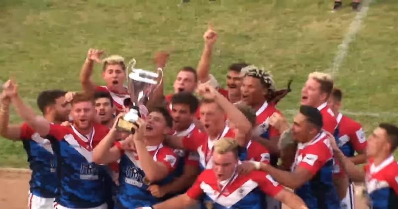 Rugby à XIII. France U19 championne d'Europe face à l'Angleterre