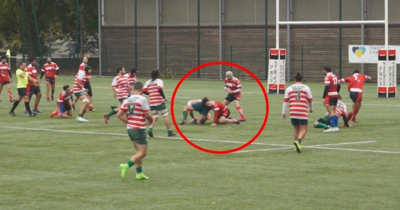 Rugby Amateur : il se prend un coup... de fesses, et se retrouve KO ! [Vidéo]