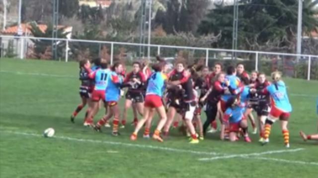 VIDEO. Rugby Amateur #82 : Grosse bagarre générale entre les cadettes de l'USAP et du Stade Toulousain