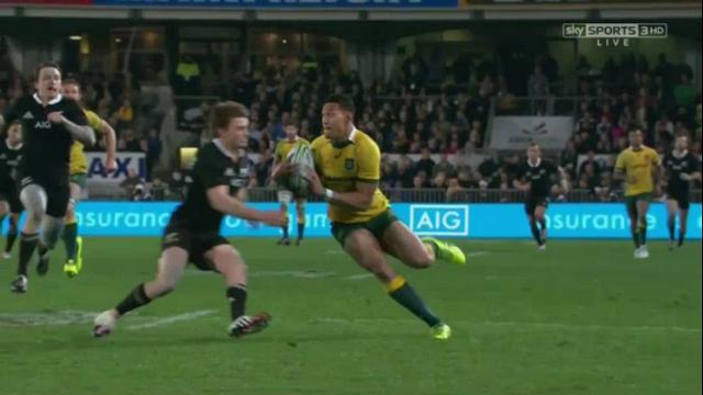 VIDEO. Rugby Championship. Le superbe sauvetage "prise de judo" de Beauden Barrett sur Israel Folau