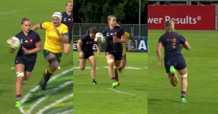 VIDEO. Coupe du Monde Féminine - Les 5 plus beaux essais de la 2ème journée avec la course folle de Romane Ménager