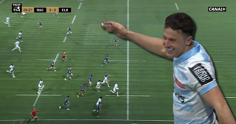 RUGBY. VIDEO. Top 14. 27 secondes, 90m, l'essai de grande classe du Racing 92 face à Clermont !