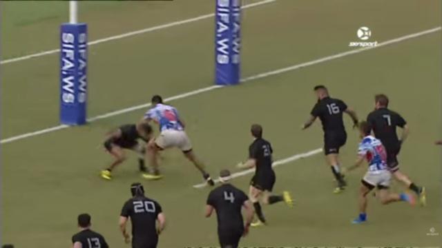 VIDEO. Samoa - Nouvelle-Zélande : Alafoti Fa'osiliva s'enfonce dans la défense des All Blacks comme dans du beurre