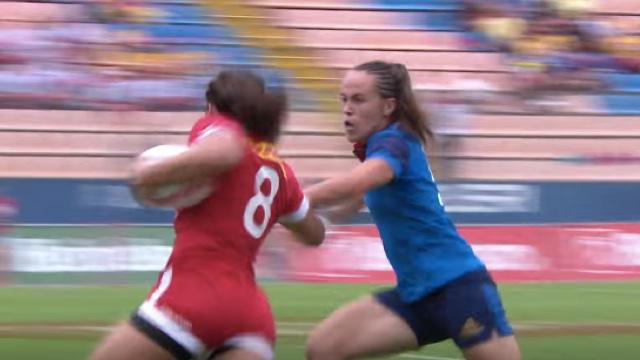 VIDÉO. Sao Paulo Sevens. Les Bleues éliminées après un essai de 100m des canadiennes