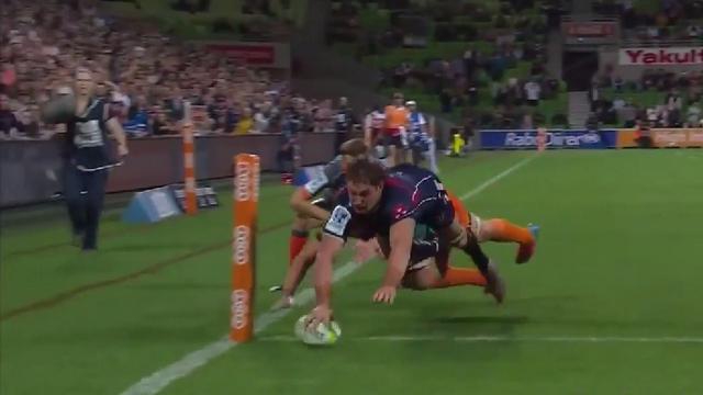 VIDEO. Super Rugby : Scott Higginbotham parachève la large victoire des Rebels avec un essai de 80m