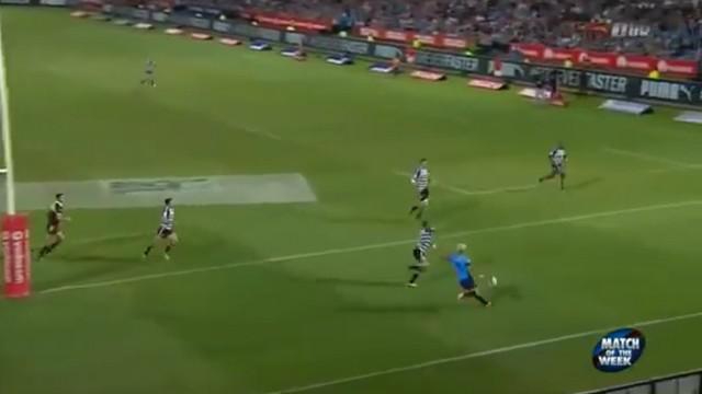 VIDEO. Currie Cup. Seabelo Senatla marque grâce au contre le plus chanceux de l'année 