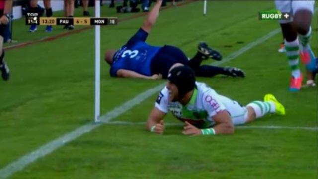 VIDEO. Top 14 - Section Paloise : le gros fail de Mathieu Acebes avec un en-avant dans l'en-but