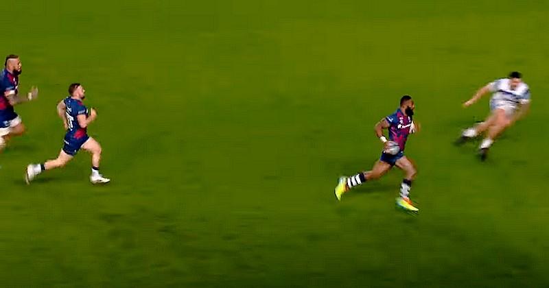 VIDEO. Premiership. Semi Radradra (Bristol) prouve une fois de plus qu'il évolue dans une autre dimension