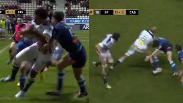 VIDEO. Top 14 - Stade Français. Triplé, percu et chistera, Sergio Parisse punit Julien Dumora et le Castres Olympique