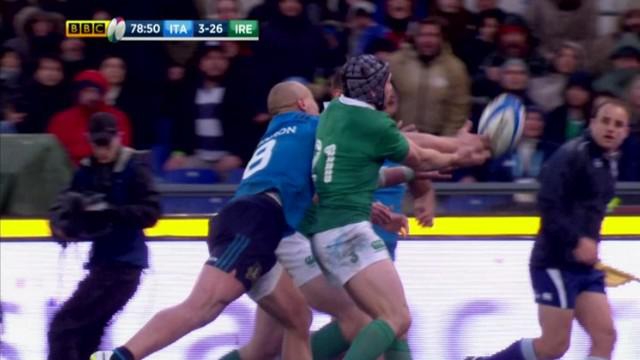 VIDEO. 6 nations. Essai refusé à l’Italie, Sergio Parisse doit s'en mordre les doigts