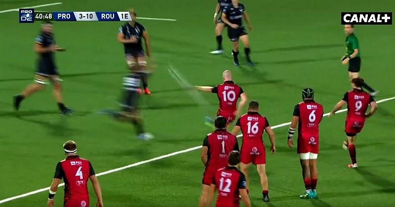 VIDEO. Pro D2. Shane O'Leary (Rouen) a voulu jouer les filous mais il avait oublié la règle