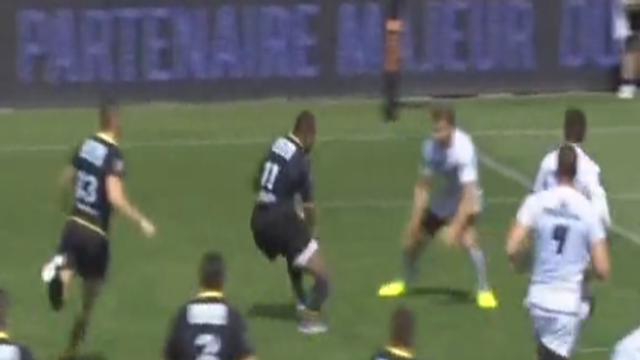 VIDÉO. La Rochelle - Toulouse : Sireli Bobo laisse Vincent Clerc pour mort après un superbe cad'deb