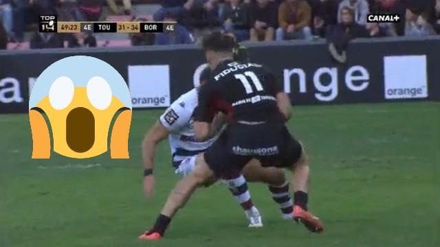 VIDÉO. Top 14 - Sofiane Guitoune casse les chevilles de Jean-Pascal Barraque