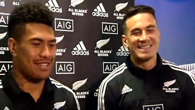 Rugby à 7. Sonny Bill Williams, Ardie Savea et Liam Messam avec les All Blacks Sevens en vue des JO de Rio