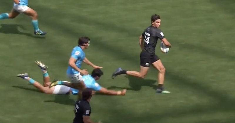 RUGBY. VIDÉO. Le fils de la légende Carlos Spencer fait déjà des ravages avec ses cannes de folie !