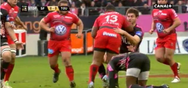 VIDEO. Mathieu Bastareaud met un cul à Alexandre Flanquart