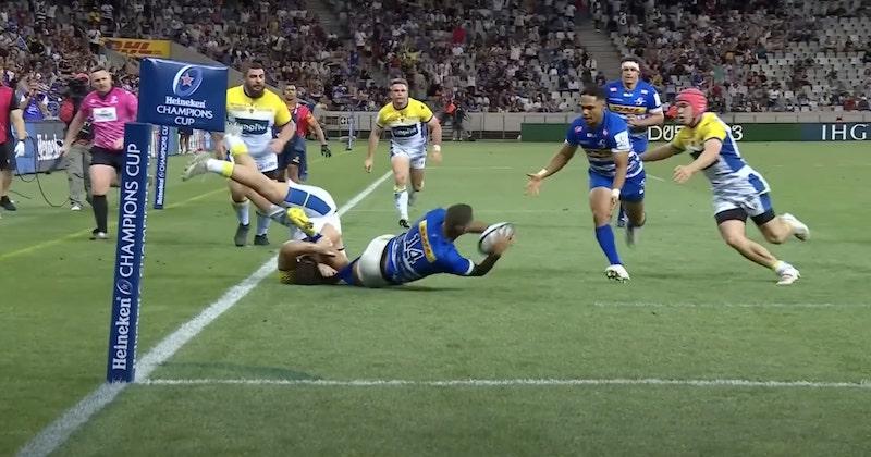 VIDÉO. Cad deb dans un trou de souris, offload sans short… Ce joueur des Stormers a mystifié Clermont