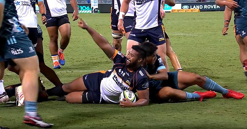 Super Rugby - Folau Fainga'a, talonneur et serial marqueur des Brumbies [VIDEO]