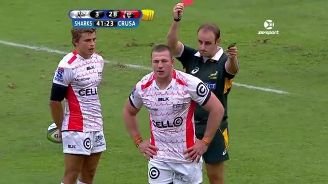 VIDEO. Super Rugby. Le match fou entre les Sharks et les Crusaders avec 9 essais et quatre cartons en cinq minutes