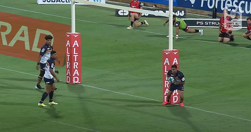 VIDEO. Super Rugby. Vous avez vu cette relance couillue façon Ntamack d'Ikitau pour un essai de 100m ?