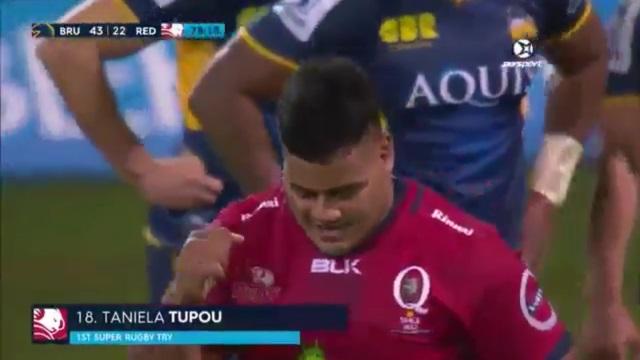 VIDEO. Le phénomène Taniela Tupou marque un essai pour ses débuts en Super Rugby