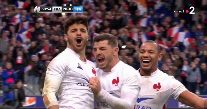 6 Nations - France/Italie. Romain Ntamack réveille le Stade de France en déchirant la défense italienne [VIDÉO]