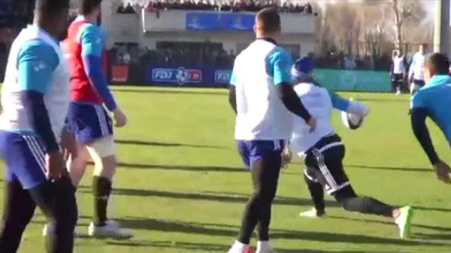 VIDEO. Tournoi des 6 nations. Teddy Thomas mystifie la défense lors du stage du XV de France