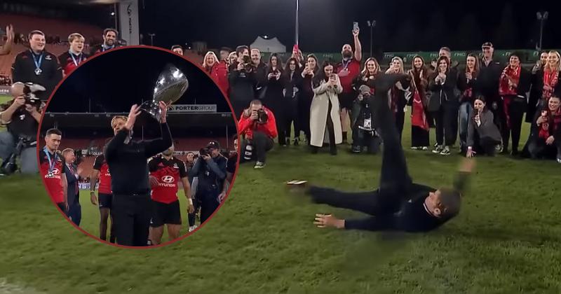 VIDÉO. Champion, Scott ''The Razor'' Robertson se remet au breakdance avant de quitter les Crusaders