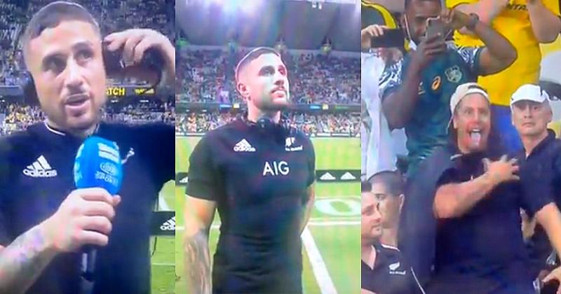 VIDEO. En pleine interview, TJ Perenara arrête tout pour respecter le haka des supporters