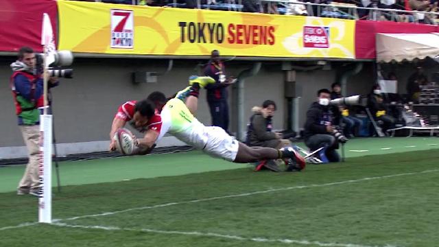 VIDEO. Tokyo Sevens - Le Japonais Jamie Henry sort les propulseurs pour un essai aérien