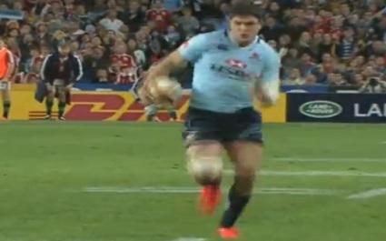 VIDEO. Une touche vite jouée des Waratahs et les Lions encaissent un essai de 80m